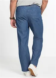 Pantalon taille extensible classique en coton léger, droit, bonprix