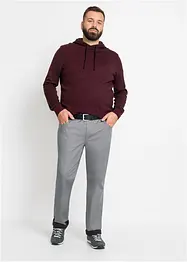 Pantalon droit stretch à doublure thermique, Regular Fit, bonprix