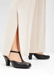 Salomés à talons en cuir, bonprix