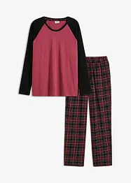 Pyjama mit Flanell Hose, bonprix