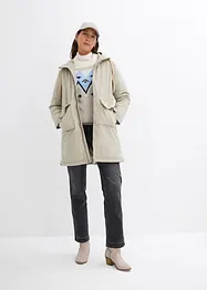 warm wattierter Winterparka mit Teddyfutter in Kapuze, bonprix