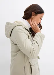 warm wattierter Winterparka mit Teddyfutter in Kapuze, bonprix