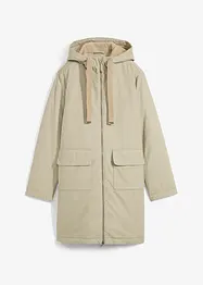 Weiter Winterparka mit Kapuze und Teddyfutter, bonprix