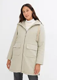 Weiter Winterparka mit Kapuze und Teddyfutter, bonprix