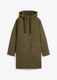 Weiter Winterparka mit Kapuze und Teddyfutter, bonprix