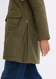 Weiter Winterparka mit Kapuze und Teddyfutter, bonprix