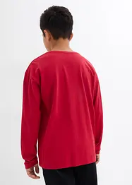 Jungen Langarmshirt mit Weihnachtsmotiv aus Bio Baumwolle, bonprix