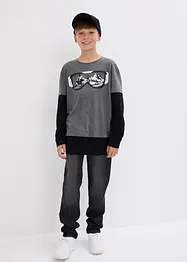 Jungen 2 in 1 Shirt, Langarm, bonprix