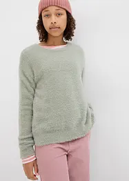 Pull fille en maille, bonprix