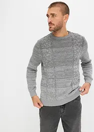 Pull avec dégradé de couleur en coton recyclé majoritaire, bonprix