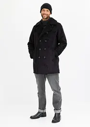 Manteau croisé court doublure sherpa, bonprix