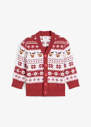 Gilet en maille enfant avec motif de Noël, bonprix