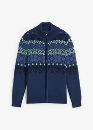 Jungen Norweger Strickjacke mit Stehkragen, bonprix