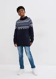 Jungen Norweger-Pullover mit Rollkragen, bonprix