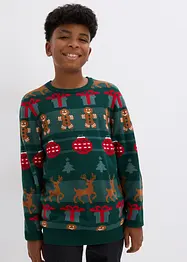 Jungen Pullover mit Weihnachtsmotiv, bonprix