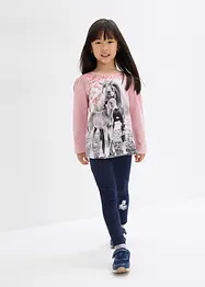 Mädchen Langarmshirt + Leggings (2-tlg.Set), bonprix