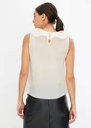 ärmellose Bluse mit Rüschen, bonprix