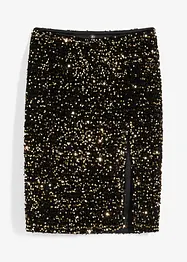 Jupe midi à sequins, bonprix