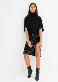 Jupe midi à sequins, bonprix