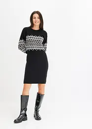 Strickkleid mit Jacquard-Muster, bonprix