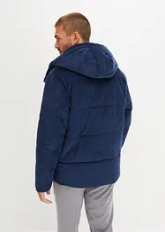 Doudoune en velours côtelé à capuche amovible, bonprix