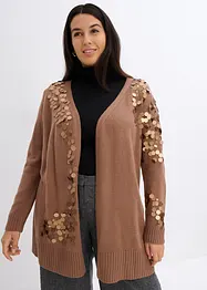 Strickjacke mit Pailletten, bonprix