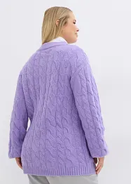 Oversize-Pullover mit Zopfmuster, bonprix