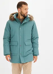 Lange Steppjacke mit Fellkapuze, bonprix