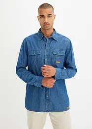 Chemise en jean aspect délavé, bonprix