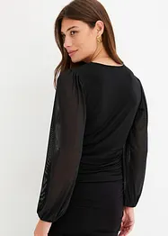 Langarmshirt mit Mesh, bonprix