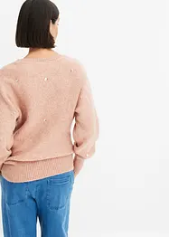 Pull rehaussé de strass de grande taille, bonprix