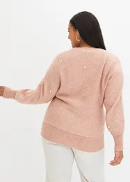 Pull rehaussé de strass de grande taille, bonprix