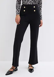 Pantalon en jersey flared, bonprix