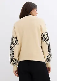 Gilet en maille avec un joli motif, bonprix