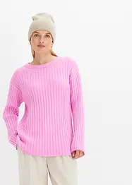 Gerippter Oversize-Pullover, bonprix