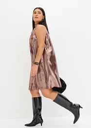 Robe courte en satin, bonprix
