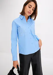 Langärmlige Bluse mit Nieten, bonprix