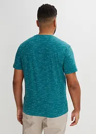Lot de 2 T-shirts col tunisien, bonprix