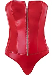Corsage+String aus Lederimitat (2-tlg.Set), bonprix