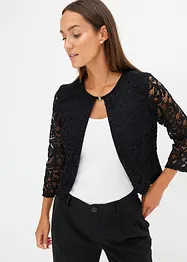 Blazer court avec dentelle, bonprix