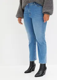 Straight-Jeans mit Strass-Applikation, bonprix