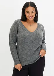 Pullover mit Strass-Applikation, bonprix