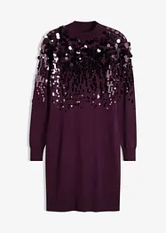 Robe en maille à sequins, bonprix