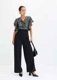 Jumpsuit mit Pailletten, bonprix