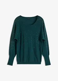 Pullover mit Strass-Applikation, bonprix