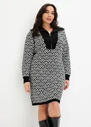 Robe en maille à motif, bonprix