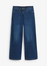 Wide-Leg-Jeans Mid Waist, Stretch, bonprix