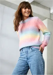 Grobstrick-Pullover aus weichem Woll-Mix, bonprix