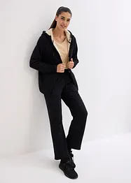 Jogginghose mit Teddyfleece-Futter, weit geschnitten, bonprix