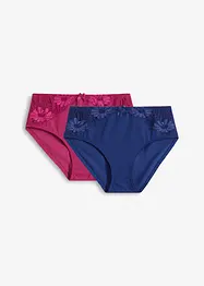 Maxislip mit Spitze (2er Pack), bonprix